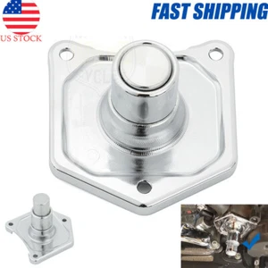 For Harley Big Twin 1991-2017 Chrome Solenoid Cover Push Button Starter Aluminum - Picture 1 of 7