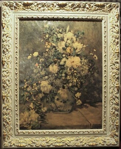 Spring Bouquet by Pierre-Auguste Renoir, 1866, textured print on canvas - Picture 1 of 4