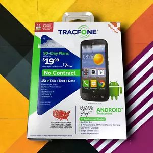Nuovo smartphone Alcatel OneTouch Pop Icon 4 GB TracFone fotocamera 5 MP senza contratto - Foto 1 di 5