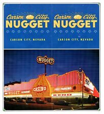 Carson City Nugget Nevada Casino Brochure Restaurant Between Reno Las Vegas Vtg