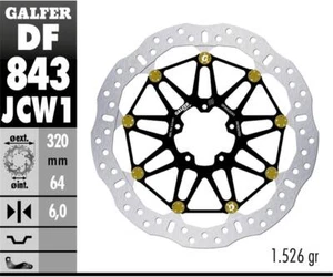 Galfer Disco Freno Anteriore WAVE FLOATECH 320X6 KTM 1290 SUPER DUKE R 2013 2023 - Imagen 1 de 1