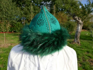 Filz Mütze Hut Handarbeit Bommelmütze Wintermütze Larp Schafwolle Mittelalter - Bild 1 von 6