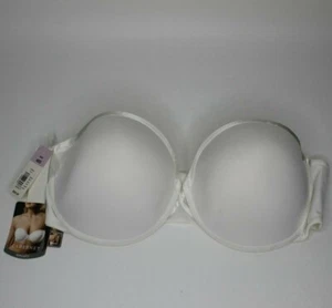 Cabernet White Specialty Convertible Multiway Bra 40D Strapless, Criss-Cross - Picture 1 of 10