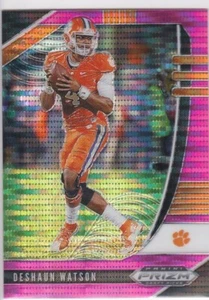 DESHAUN WATSON Draft Picks CLEMSON TIGERS PINK PRIZMS Insert Football Card RARE! - Bild 1 von 2