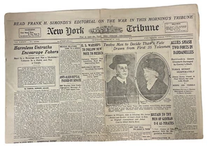 New York Tribune | März 1915 Zeitung - Bild 1 von 2