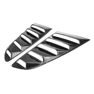 Tail Light Cover For 2015-2017 Ford Mustang Gloss Black Carbon Fiber Lamp Trim - Picture 1 of 4