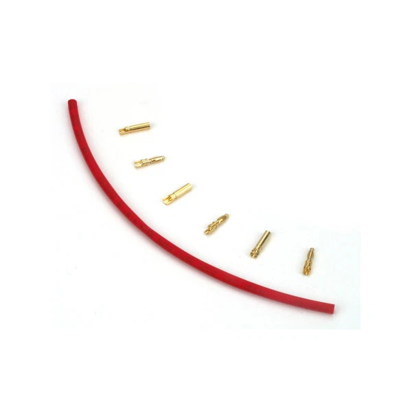 E-Flite EFLA248 Gold Bullet Connector Set, 2mm (3) Connector Gold Modeling - Image 1 of 1