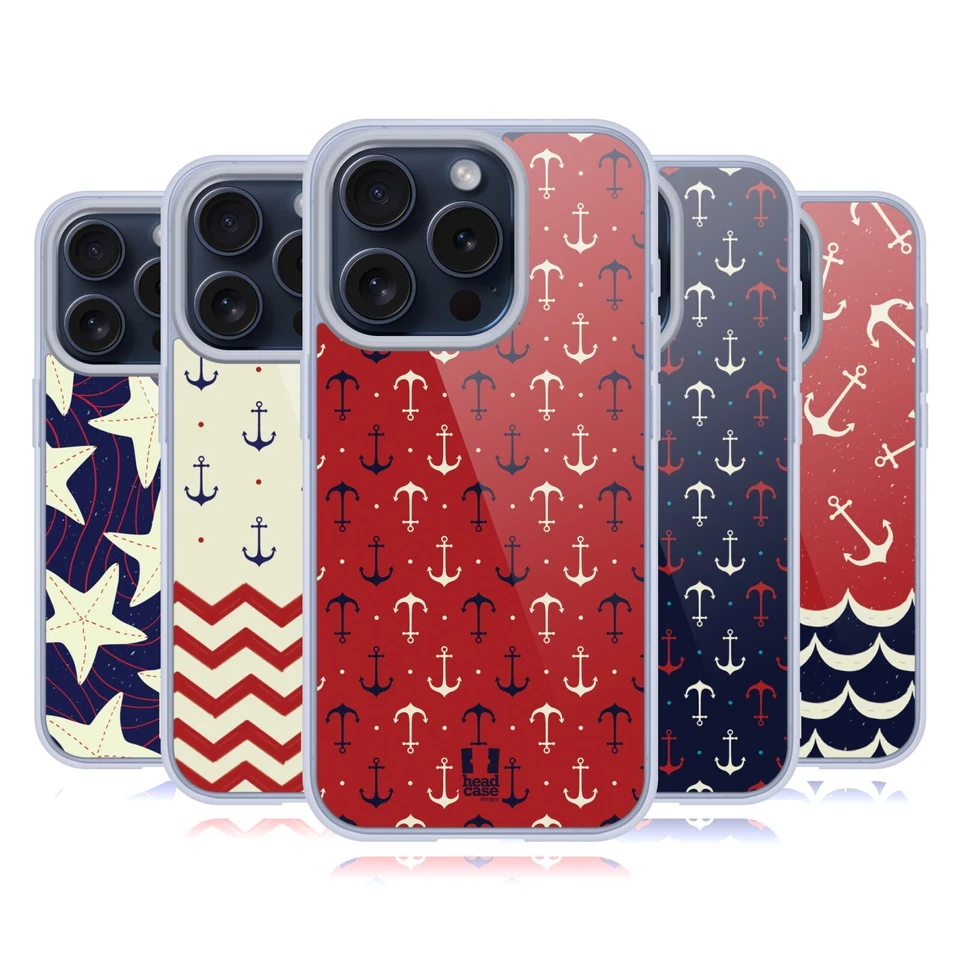 HEAD CASE DESIGNS MARINI CUSTODIA COVER MORBIDA IN GEL PER APPLE iPHONE TELEFONI - Immagine 1 di 1