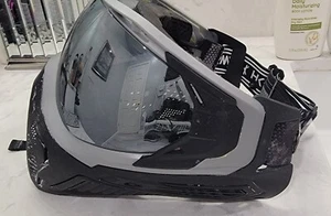 HK Army SLR Goggle Paintball Mask silver/black mirror lens slightly used - Picture 1 of 5