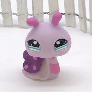 Littlest Pet Shop Authentic # 1528 Pink Purple Snail Teal Eyes - Picture 1 of 4