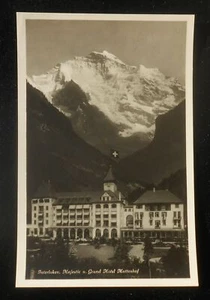 RPPC 1920s? Majestic n. Grand Hotel Mattenhof Interlaken Switzerland Berne Co - Picture 1 of 1