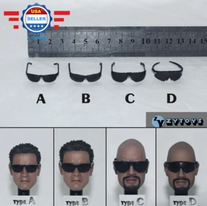 1/6 Scale ZY Toys 4 Styles Plastic Black Glasses Sunglasses for 12'' figure - Picture 1 of 3