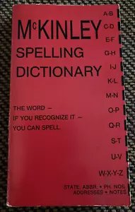 McKinley Spelling Dictionary: If you recognize It, You Can Spell It 1st edition - Picture 1 of 8