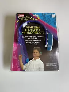 Vintage Supreme FM Wireless Headset Microphone Transmit to FM Radio Brand New - Picture 1 of 4