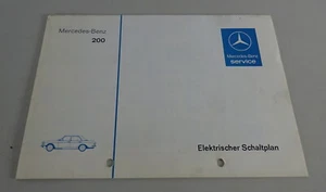 Elektrischer Schaltplan Mercedes Benz W123 200 Vergaser Stand 11/1980 - Bild 1 von 1