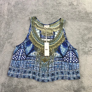 Camilla Top Womens 3 Franks Power Of Prayer Midriff Top Silk Tank sleeveless - Picture 1 of 12