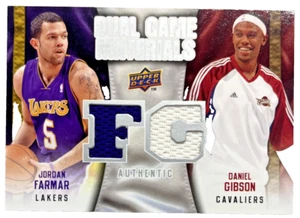 Jordan Farmer Daniel Gibson 2009-10 Upper Deck Basketball Dual Game Materials - Picture 1 of 2