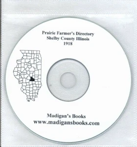 Shelby County Illinois IL Verzeichnis Geschichte Genealogie Prärie Bauern-CD - Bild 1 von 2