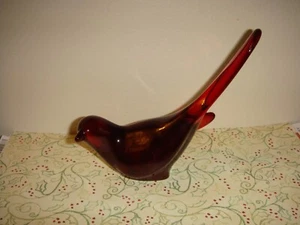 Fenton Ruby Happiness Bird - Bild 1 von 7