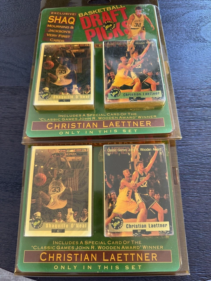2 Sets 1992 Classic Draft Picks Basketball  Factory Sealed Limited Edition SHAQ  - Image 1 of 4