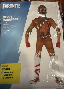 Spirit Halloween Fortnite MERRY MARAUDER Youth Medium M 8-10 Costume Complete - Picture 1 of 24