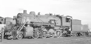 25FF230 NEGATIVE 1949 SOO LINE RAILROAD 2-8-0 LOCO #47 SCHILLER PARK IL - Picture 1 of 1