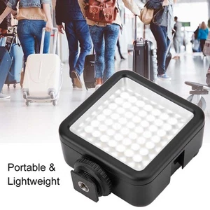 Mini panneau lumineux vidéo LED dimmable portable sur caméra lumière de remplissage - Photo 1/12