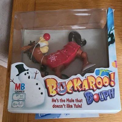 MB Games Buckaroo Dolph Boxed 2005 Hasbro Family Fun Game Complete Christmas HTF - Image 1 of 4