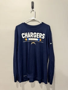 Los Angeles Chargers Nike NFL On Field Long Sleeve Shirt Men's XL - Picture 1 of 3