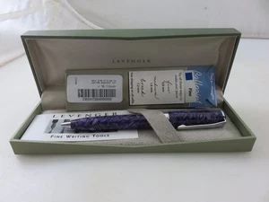 Levenger True Writer lila Marmor Kugelschreiber plus 2 Minen *nie benutzt* - Bild 1 von 15