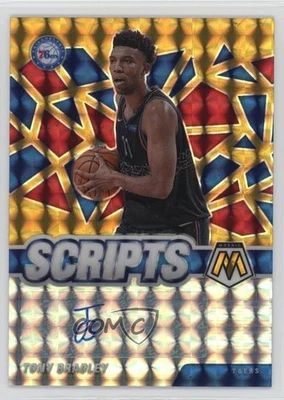 2020-21 Panini Mosaic Scripts Orange Prizm Tony Bradley #SC-TBR Auto - Image 1 of 2
