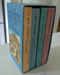 Lord of the Rings LOTR  JRR Tolkien Box Set 1986 Ballantine Paperback Slipcase - Picture 1 of 12