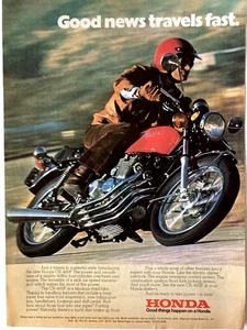 1975 Honda CB-400F Motorcycle Print Ad - Picture 1 of 2