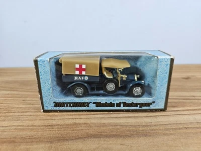 Matchbox Yesteryear Y13 Crossley RAF Tender Dark Tan Canopy - BOXED - Image 1 of 4