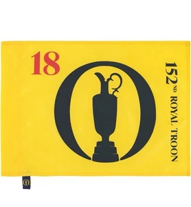 2024 British Open Flag Royal Troon 152nd Open New in Tube Xander Golf Flag Pin - Picture 1 of 1