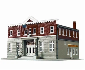 WALTHERS Life-Like 433-7481 N Scale 5TH PRECINCT POLICE STATION KIT +accessories - Picture 1 of 2