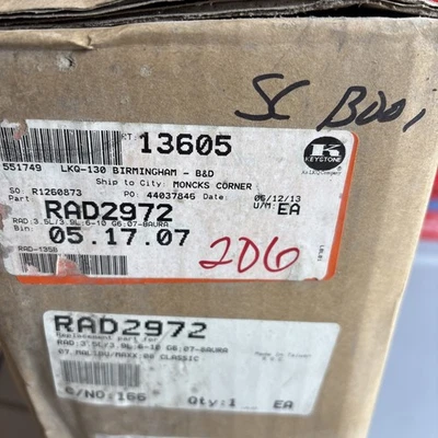 Radiador Platinum Pro RAD2972 2004-2010 Chevrolet Malibu Pontiac G6 3,5 L 3,9 L V6 Foto 1 de 4