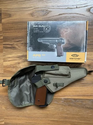 Pistola de aire comprimido Gletcher APS NBB .177 CO2 BB (Stechkin) + funda Cordura Foto 1 de 4
