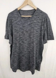 Lululemon L Gray Metal Vent Tech T-shirt Tee Run Gym Yoga - Picture 1 of 9