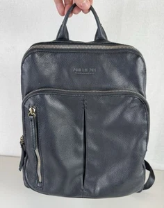 AMERICAN LEATHER CO Cleveland Genuine Leather Backpack Women's Black Bag - Picture 1 of 24