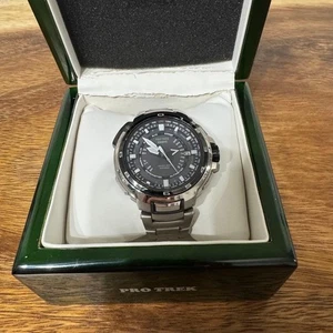 Casio Protrek PRX-7000T 5241 Automatik Titan Schwarz Herrenuhr aus Japan - Bild 1 von 17