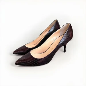 Giuseppe Zanotti Brown Snakeskin Leather Heals EU 37,5 US 7 Worn Once - Bild 1 von 10