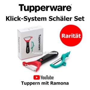 Tupperware Klick System Schäler Duo Sparschäler Set mit wechselbarar Schälerkopf - Bild 1 von 1