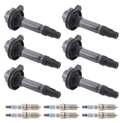 6X Bobina de encendido y bujía para Ford Transit 150 250 350 HD 2015-2018 3,7 L V6 Foto 1 de 4