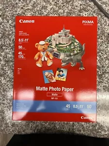 Canon Matte Photo Paper MP-101 (8.5" X 11") 50 Sheets Opened BOX - Picture 1 of 2