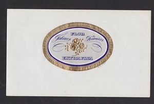 Ancienne étiquette Lytho Cigare BN88253 Fleurs Rose - Picture 1 of 1