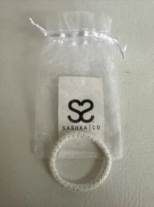 Sashka Co Jewelry Bracelet -White And Gold official Sashka Card and Bag - Picture 1 of 8