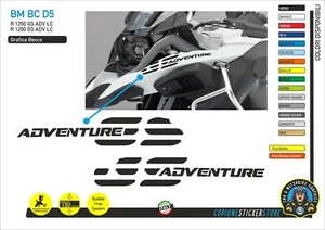 Adesivi Becco Parafango Moto BMW R 1200 1250 gs adventure LC monocromo BM BC D5 - Imagen 1 de 1