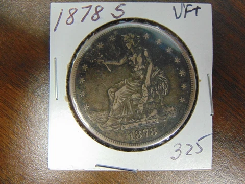 1878-S SILVER TRADE DOLLAR VF+ Cover