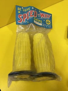 Nos Speed Way Grips Vintage Dirt Bike Ahrma Ducati 7/8 Cagiva Yellow 27/27 - Picture 1 of 9